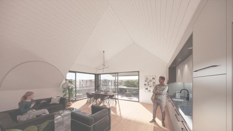 Neubauprojekt an der Sonnenstrasse in Nussbaumen - Wohnung Nr. 3 - Dachwohnung (3)
