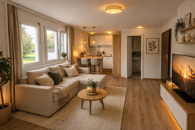 1 Zimmer-Wohnung im Hochparterre R rechts (OHNE BALKON) (5)