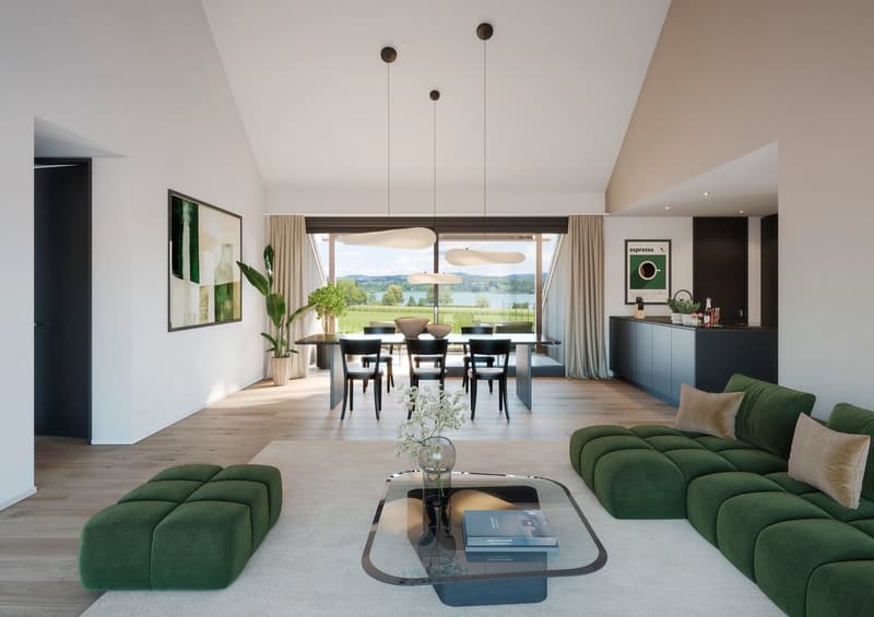 Edificio nuovo "SERAEL" - Vista ininterrotta sul lago di Greifensee, tranquillo e vicino al villaggio (5)