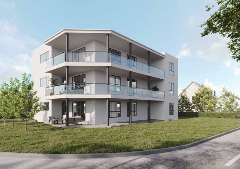 Bauland mit bewilligtem Neubauprojekt in Reinach (2)