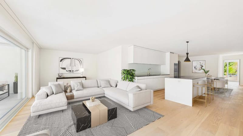 Wohnen mit eigenem Garten - stilvolle Erdgeschosswohnung mit viel Freiraum und Privatsphäre (4)