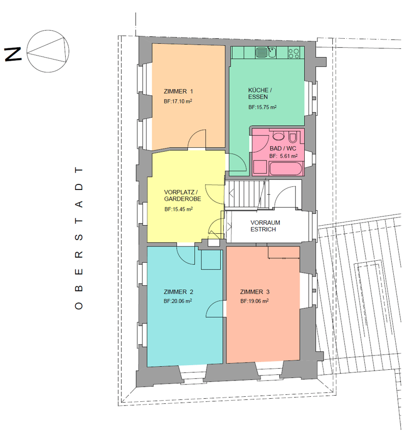 Charmante 3.5 Zimmer-Altbauwohnung in der Schaffhauser Oberstadt (13)