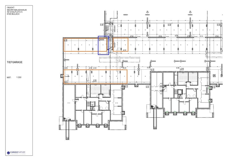Grundriss Tiefgarage