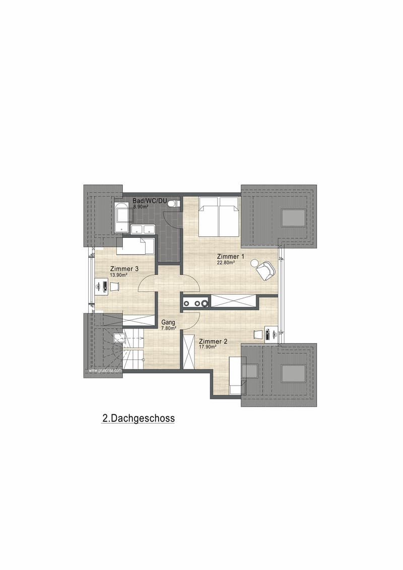 Wohnen wie im Einfamilienhaus – 5.5‑Zimmer-Maisonette mit 40 m² Wohnbereich & 24 m² Terrasse (14)