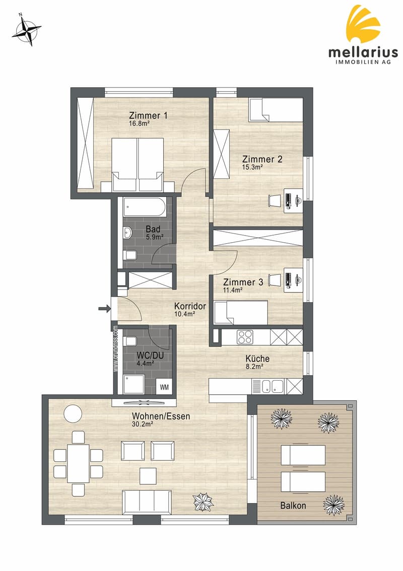 4.5-Zimmer-Eigentumswohnung - Südausrichtung ohne Schattenwurf (15)