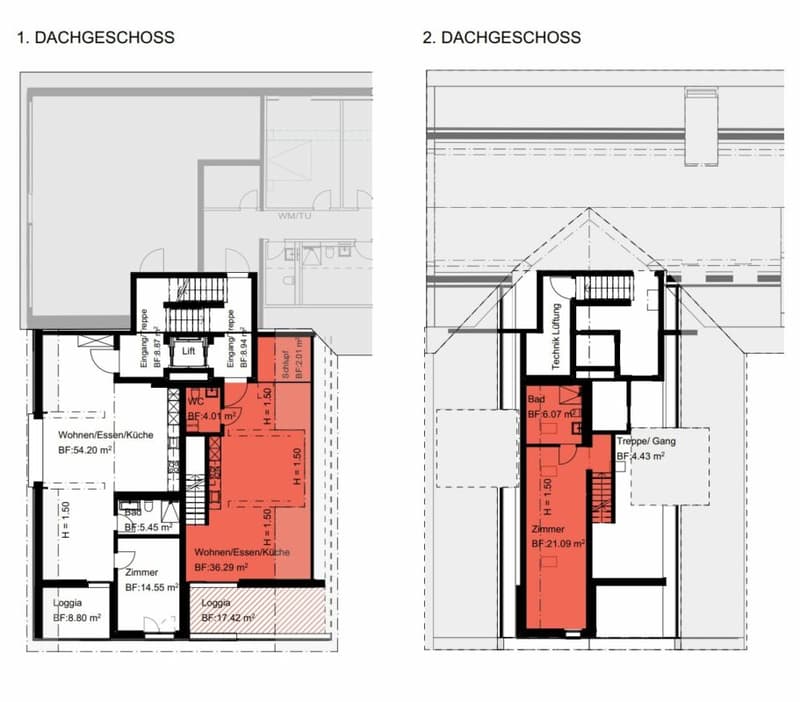 2.5-Zimmer-Maisonette-Wohnung im DG Nr. 502 (4)