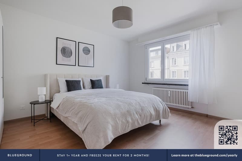 Sonniges Iselin 3.5 ZW mit Keller,, 1 Min. zum Markt, by Blueground (11)