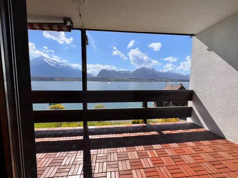 überdachter Balkon