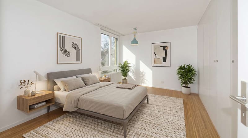 Schlafzimmer 3 - virtuell eingerichtet