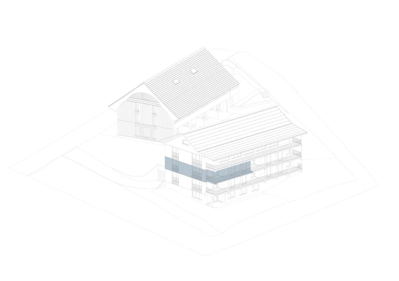 Axonometrie Wohnung 4