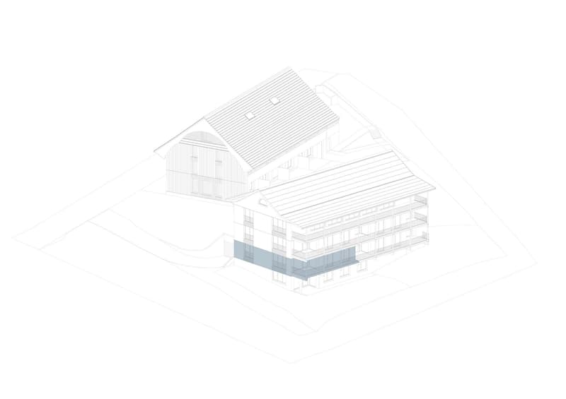 Axonometrie Wohnung 2