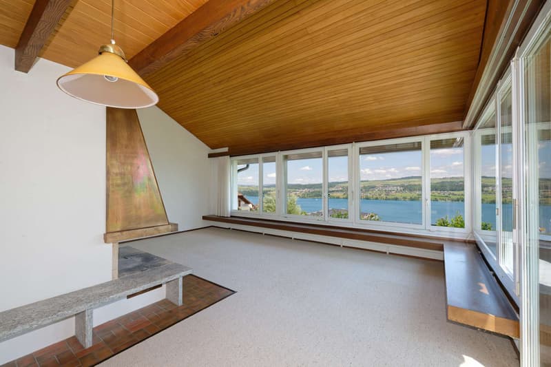 Wohnzimmer mit Panoramablick