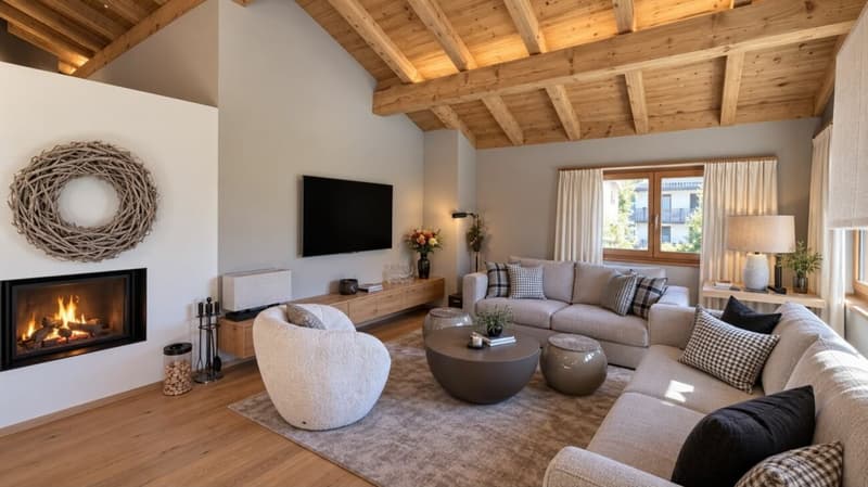 Exklusive 5.5 Zimmer Dachgeschosswohnung im Zentrum von Klosters (4)