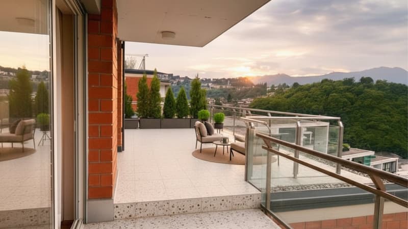 Paradiso, elegante attico con spettacolare vista lago e terrazza da 50 mq (2)