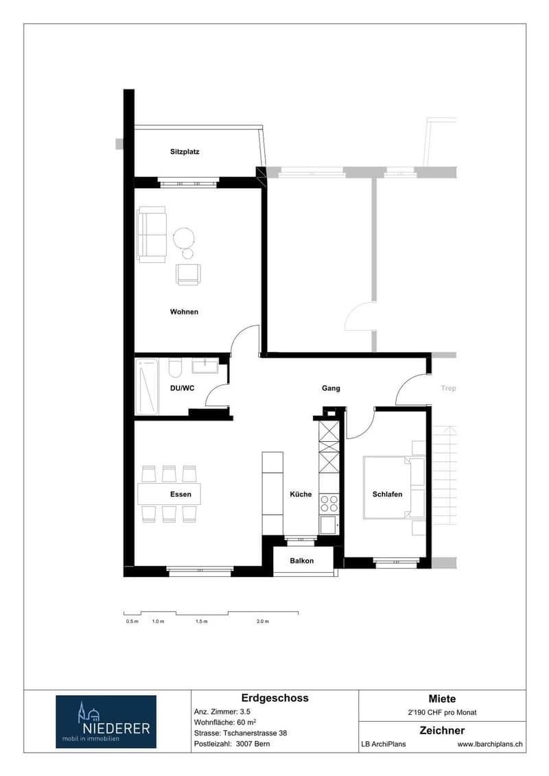 Grundriss Tschanerstrasse 38