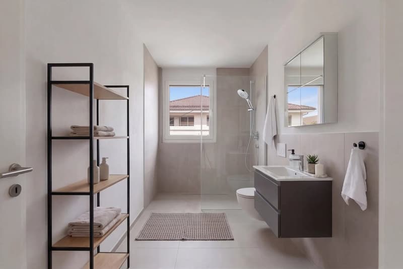 Badezimmer mit Dusche