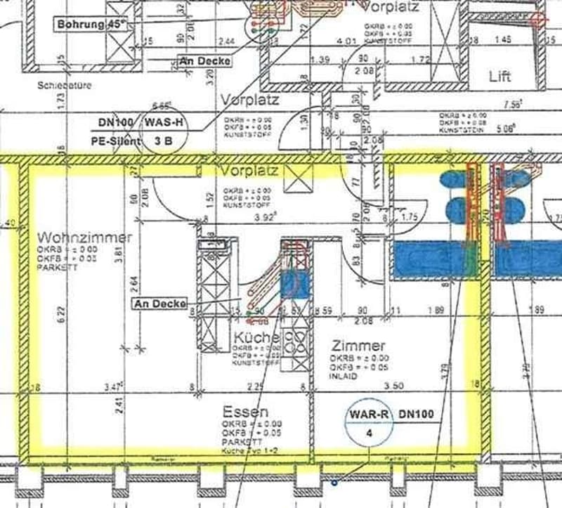 Grundriss 2.5-Zi.-Whg. Spalenring 123