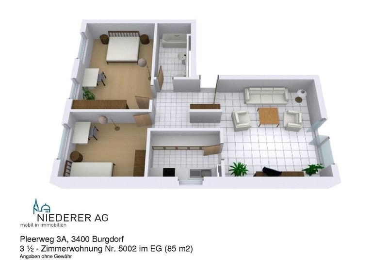 Attraktive 3.5 Zimmerwohnung mit verglastem Balkon (8)