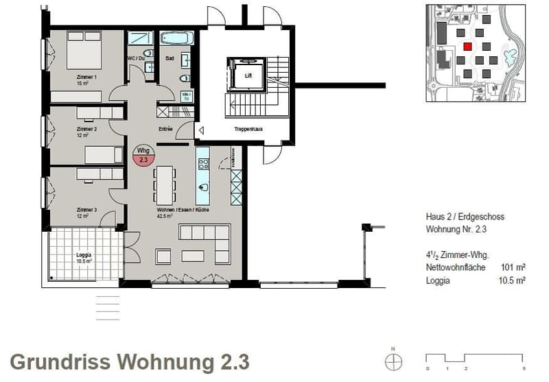 Grundrissplan