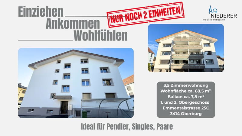 Modern wohnen: Sanierte 3½-Zimmer-Wohnung mit Balkon (1)