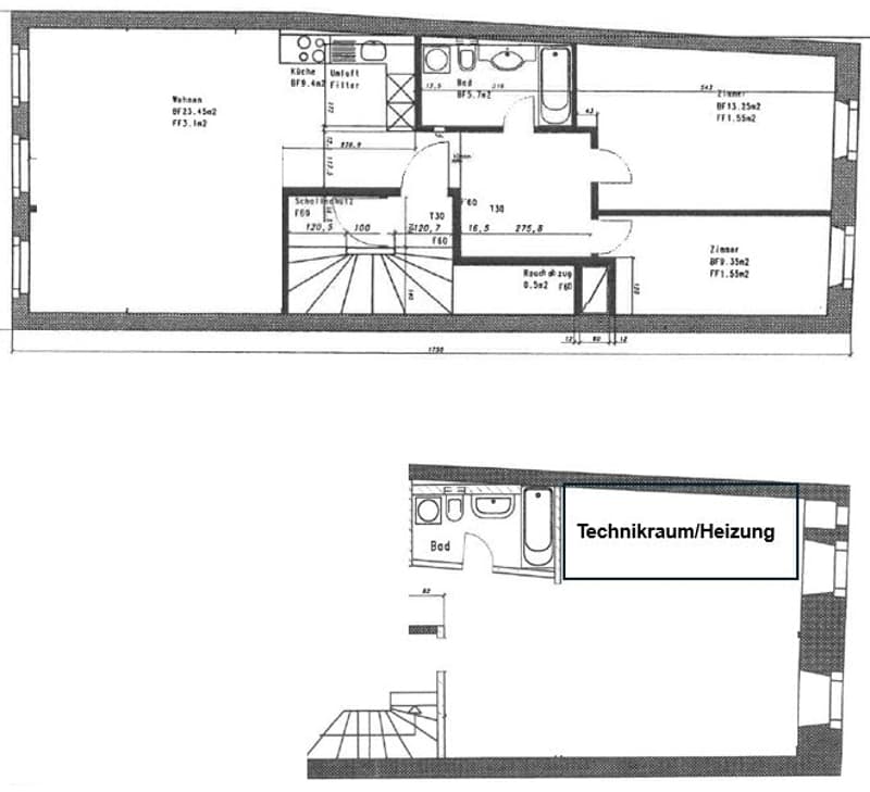 Grundriss 4.5-Zi-Dachwhg.