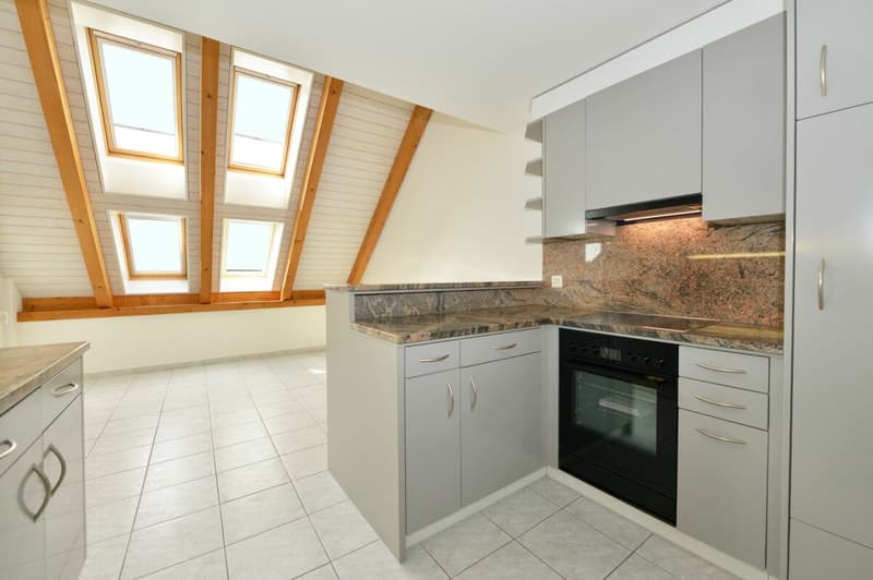 Attraktive 2.5-Dachzimmerwohnung mit genialer Weitsicht auf die Berge (9)