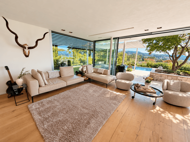Befristete Vermietung: Exklusives 7.5-Zimmer-Architektenhaus mit Seesicht, Pool und Dachterrasse (7)