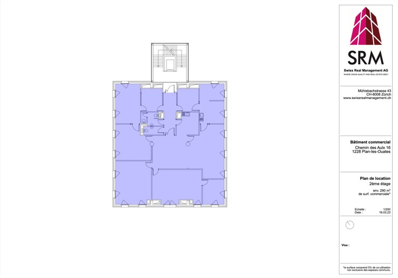 290m2 de bureaux au 2ème étage du CTN 12 à Plan-les-Ouates (2)