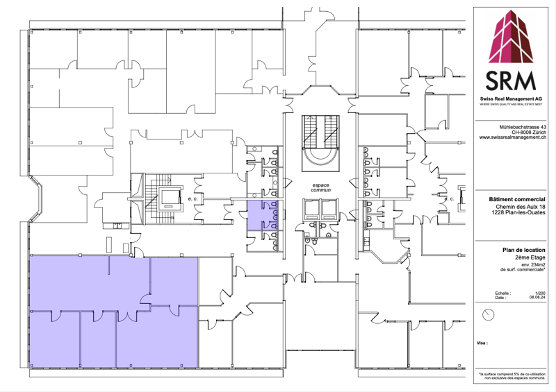 234m2 d'atelier au 1er étage du CTN 18 à Plan-les-Ouates. Entièrement rénové (1)