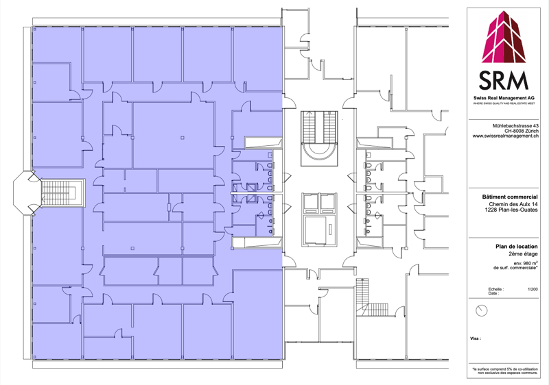office rooms, storage rooms, stairways, terrace, staircases