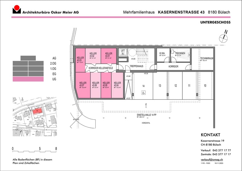 Untergeschoss Kellerräume