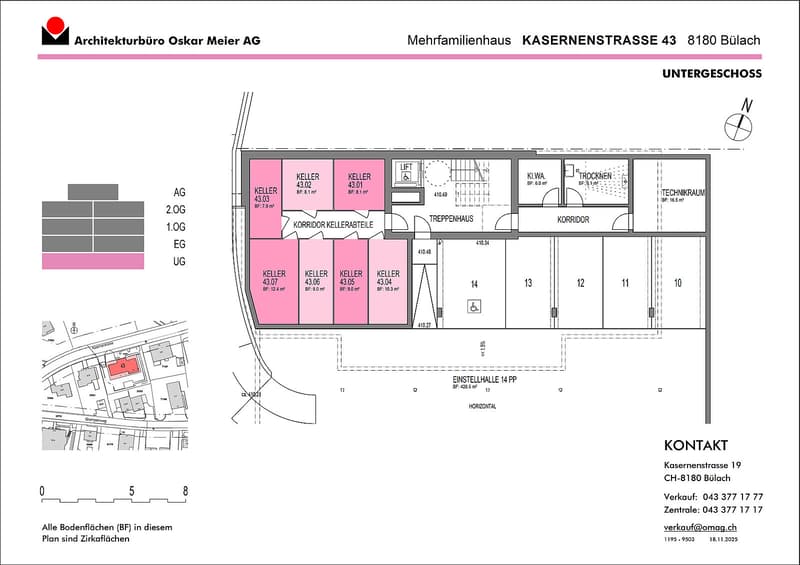 Untergeschoss Kellerräume