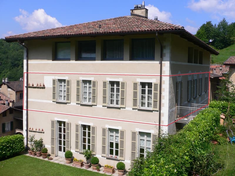 Bellissimo appartamento di 5.5 locali sito in una casa storica a Carabbia (1)