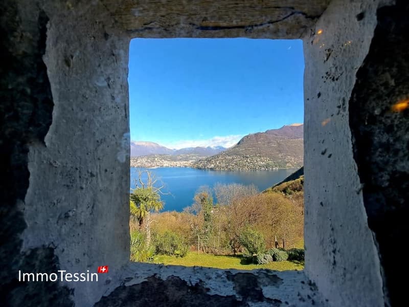 Uralte Oase der Ruhe mit Blick auf den Luganersee 20