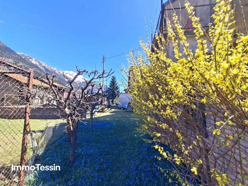 Typisches Haus im Leventina Stil in Ambrì-Piotta nahe Eisbahn mit Garten 15