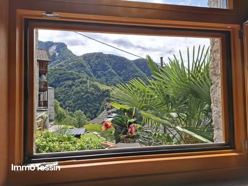 Sehr gemütliches Rustico mit Loggia und Garten an ruhiger und sonniger Bergsichtlage 3