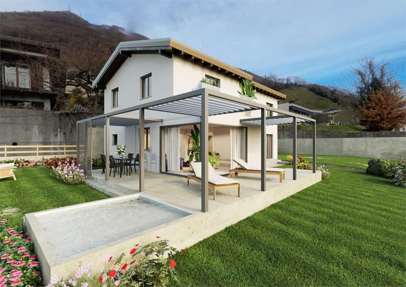 Gordola - Casa unifamiliare allo stato grezzo con splendida vista lago (4)
