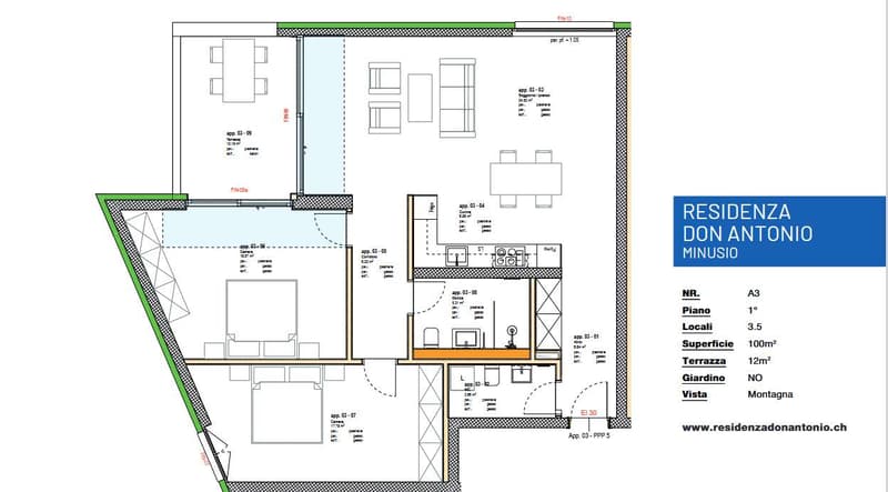 Minusio - splendido 3.5 loc di nuova costruzione (6)