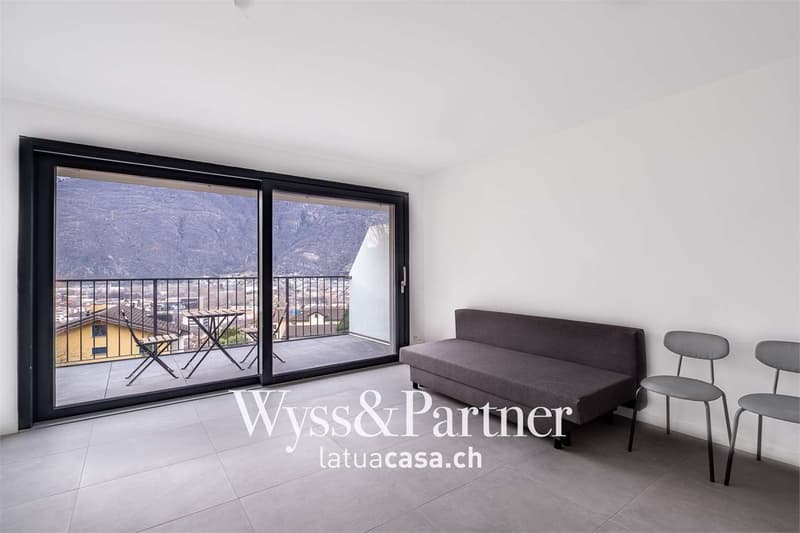 Bellinzona, 1.5 locali semiarredato in zona panora (3)