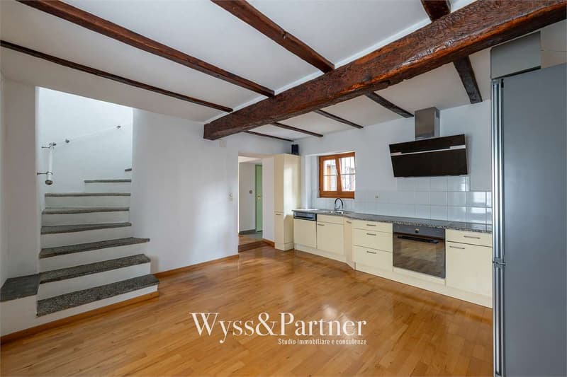 Brè sopra Lugano -Ampio duplex di 4.5 locali con giardino (4)
