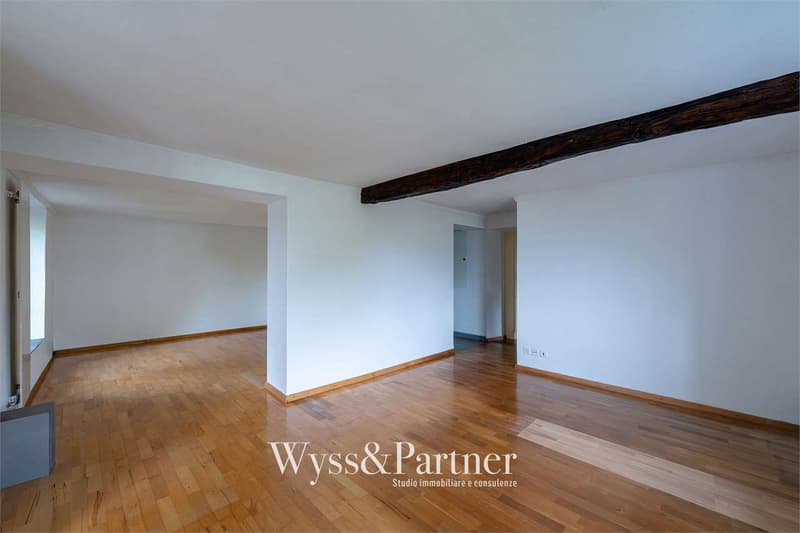 Brè sopra Lugano -Ampio duplex di 4.5 locali con giardino (2)