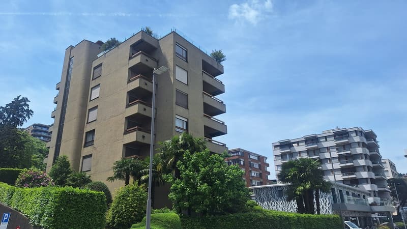 Fronte Lago di Lugano, Spazioso Appartamento loc 3,5, due bagni,  con Terrazza, cantina. (6)