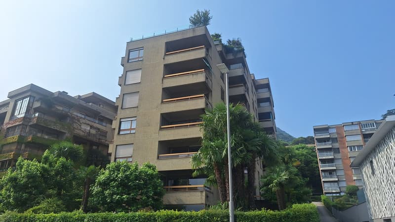 Fronte Lago di Lugano, Spazioso Appartamento loc 3,5, due bagni,  con Terrazza, cantina. (2)