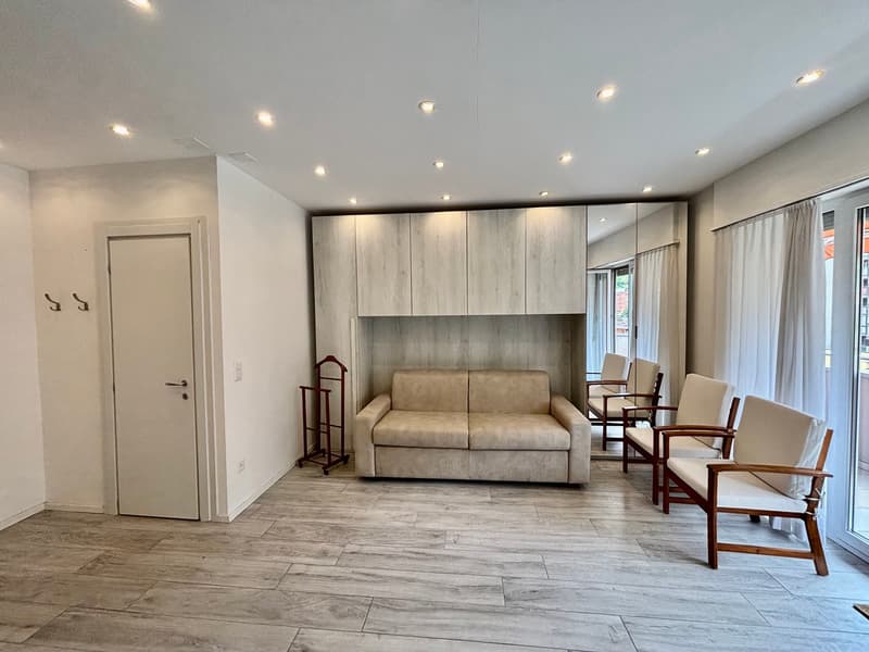 Möbliertes Studio-Apartment mit Aussicht im Herzen von Agno/ Monolocale ammobiliato con vista aperta (7)