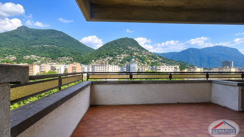 Lugano, Centrale, Luminoso, Spazioso Appartamento con due Terrazze (2)