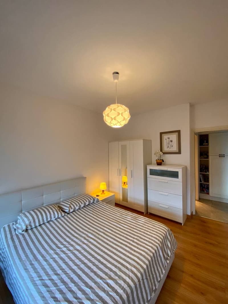 Centro Lugano, Piano Attico Appartamento loc 2,5, Terrazza, Balcone, Posto Auto coperto. (12)