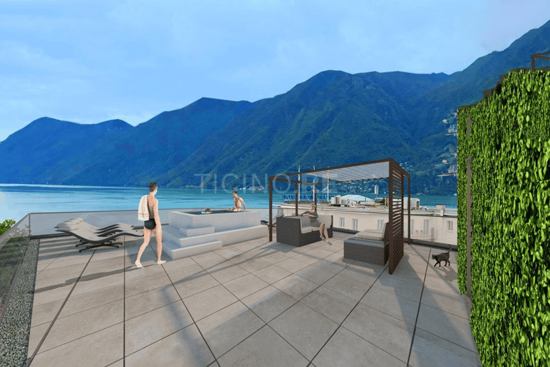 Appartamento moderno di 3.5 locali a Lugano con vista lago (4)