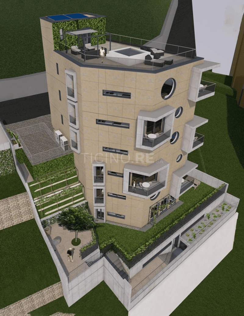 Appartamento moderno di 3.5 locali a Lugano con vista lago (8)