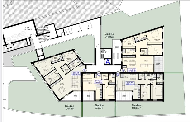 Appartamento 4,5 locali alto standing con giardino (10)