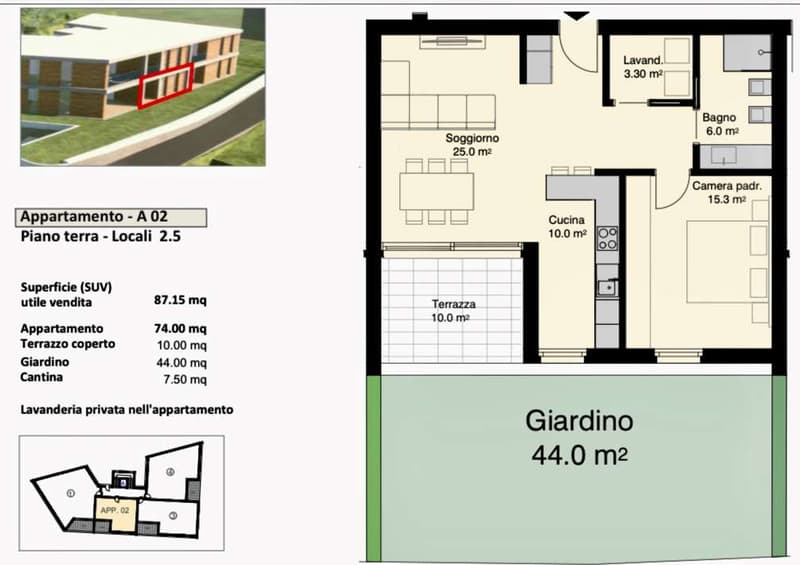 Splendido appartamento alto standing con giardino privato (9)